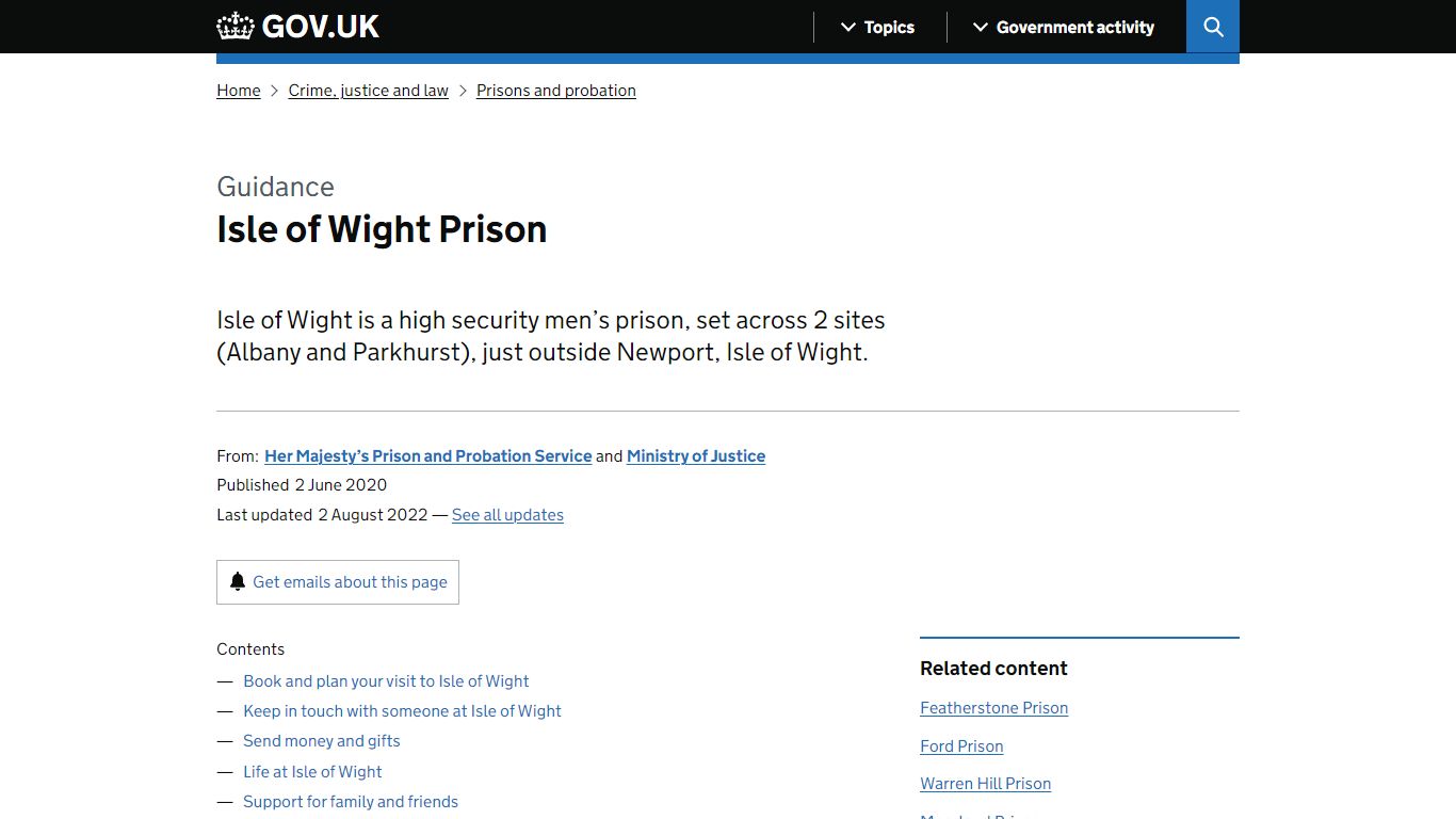 Isle of Wight Prison - GOV.UK